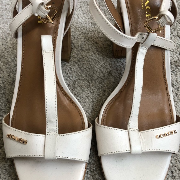 Coach White Heels - Picture 2 of 6
